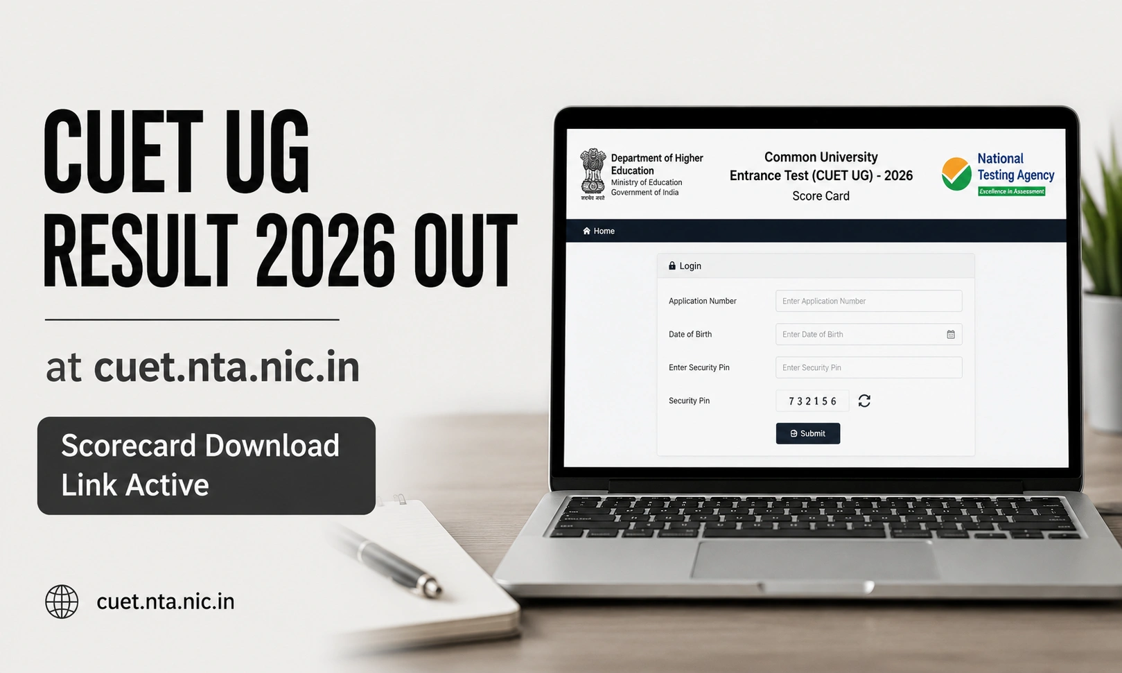 CUET UG Result 2026