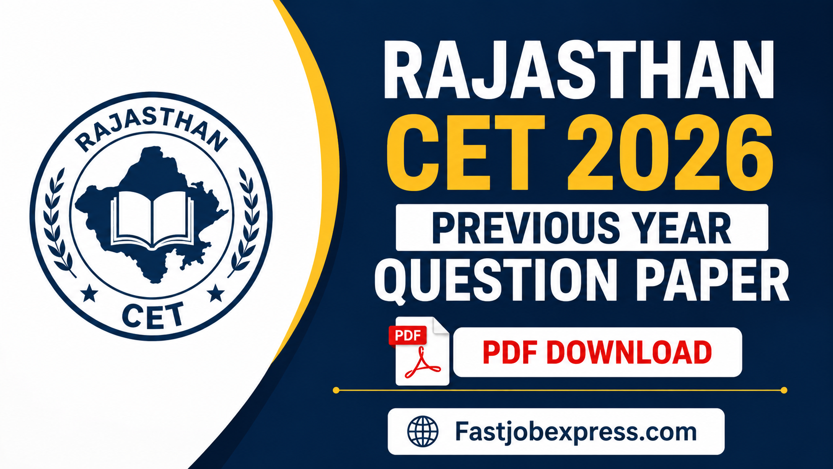 Rajasthan CET Previous Year Question Paper PDF