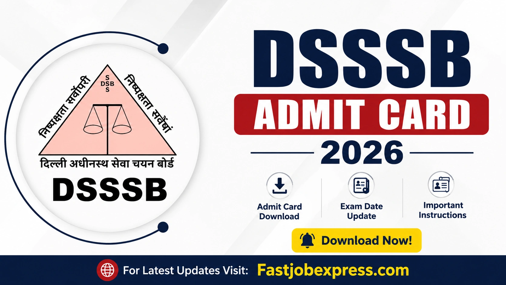 DSSSB Admit Card 2026