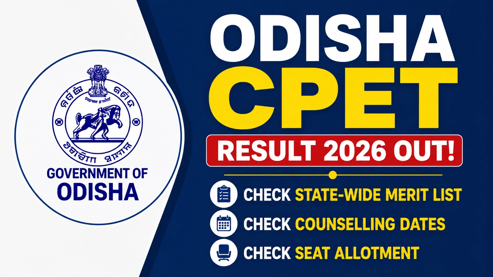 Odisha CPET Result 2026