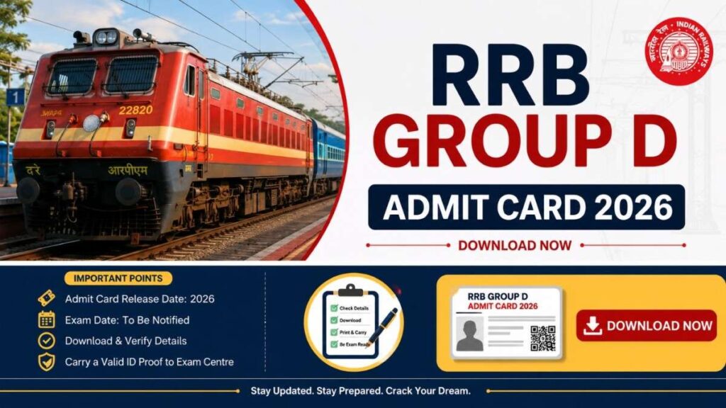 RRB Group D Admit Card 2026