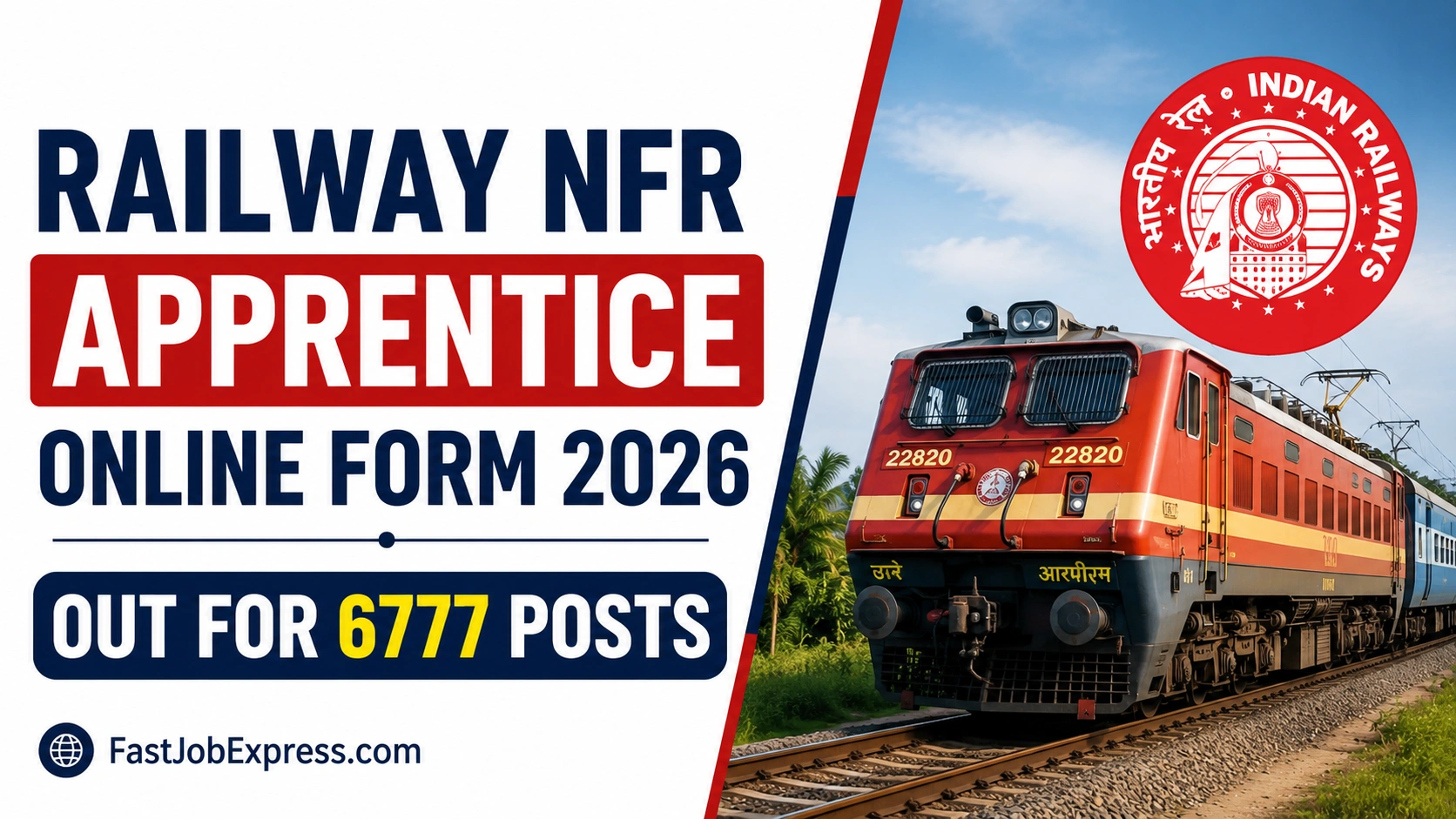 Railway NFR Apprentice Online Form 2026